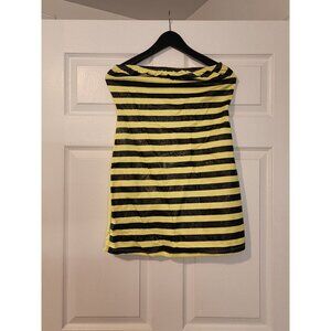 Bumble Bee Adult Costume with Wings Antennae & Black Tights Halloween Outfit